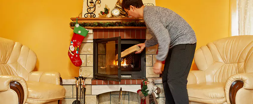 Rusted Metal Fireplace Restoration in Welby, Colorado
