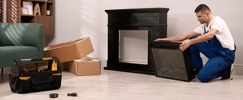 Old Rusted Metal Fireplace Repair And Replacement in Welby, CO